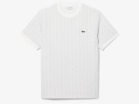 Мужская футболка из жаккардового трикотажа с монограммой Lacoste