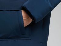 Пуховое пальто с накладными карманами