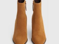 Казаки из натуральной замши, Бежевый