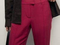 Брюки зауженного кроя с добавлением льна