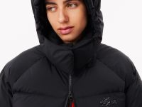 Женский длинный пуховик Lacoste с капюшоном