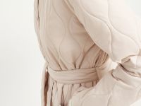 Пальто свободного силуэта с поясом