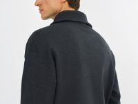 Джемпер с воротником-стойкой на молнии, Серый