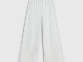 Текстильные брюки для девочек, Белый