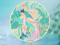 Закладка для книг с подвеской "Фея лотосов" (латунь)