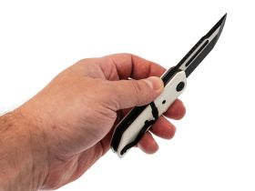 Складной нож Maxace Capsule-2, сталь 10CR15COMOV, рукоять G10, белый