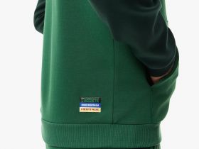 Мужской хлопковый свитшот Lacoste приталенного кроя