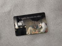 Наклейка матовая на банковскую карту ISKVSSNO "А жить на что?"