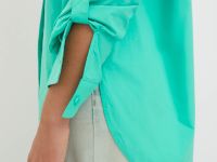 Рубашка из хлопка свободного силуэта