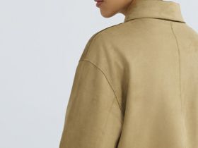 Куртка из искусственной замши, Бежевый