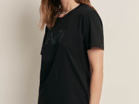 Футболка прямого силуэта с принтом