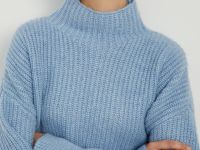 Джемпер силуэта трапеция с шерстью