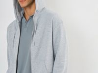 Базовая толстовка на молнии, Серый