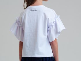 Фуфайка трикотажная для девочек (футболка)