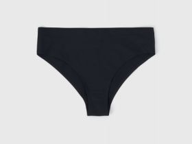 Бесшовные трусы со средней посадкой, Черный