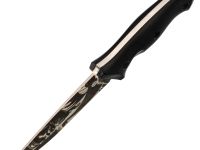 Туристический нож Honor Prime, сталь D2 с гравировкой, рукоять черный G10