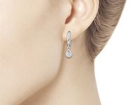 Серьги из белого золота с бриллиантами э0901сг12200201