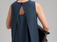 Сарафан А-силуэта из трикотажа со льном