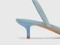 Туфли на низком каблуке, Синий