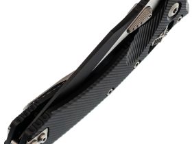 Складной нож Microtech Amphibian, сталь М390 с покрытием, рукоять алюминий, черный