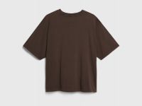 Футболка с принтом для девочек, Коричневый