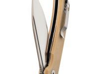 Складной нож Petrified Fish Tunny PFB05BRMS, сталь Sandvik 14C28N, рукоять микарта