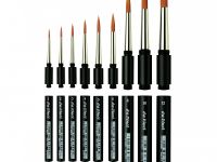 Кисть синтетика №3 круглая Da Vinci 1573 короткая ручка, съемная