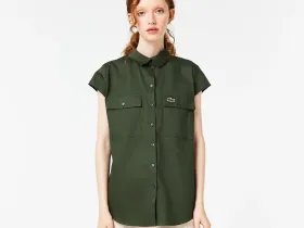 Женская блузка Lacoste свободного кроя