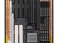 Набор художественных материалов Cretacolor "WOLF BOX" 25 предметов, в металлической коробке