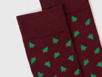 Новогодние носки в подарочной упаковке, Красный