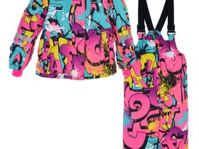 Комплект текстильный с полиуретановым покрытием для девочек: куртка, полукомбинезон