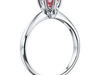 Помолвочное кольцо из белого золота э4012кц01178400_pink