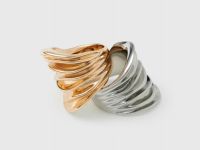 Кольца с фактурой коралла, 2 шт., Мультицвет