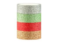 Набор клейких декоративных лент MESHU "Sparkles", 4 шт