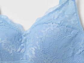 Бюстгальтер из кружева, Голубой