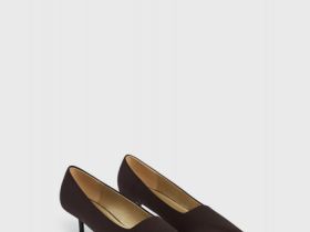 Сатиновые туфли-лодочки, Коричневый