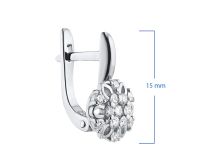 Серьги из белого золота э4712сг10170800