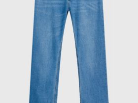 Базовые прямые джинсы, Голубой