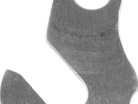 Держатель заднего переключателя "петух" Meta №85 фрезерованный (серебристый)