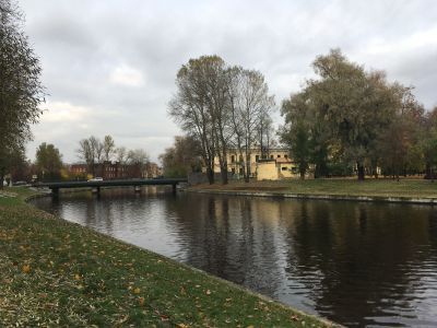 Канал водоотводный (криволинейный) с мостом-плотиной № 2