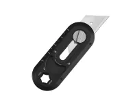 Канцелярский нож CJRB Breeze, углеродистая сталь, рукоять сталь, черный