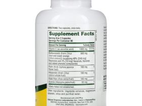 NaturesPlus, Суперкомлекс витаминов С, 180 растительных капсул