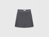 Плиссированная юбка для девочек, Серый