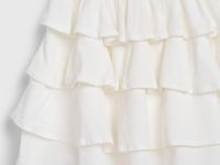 Юбка из ткани с жатым эффектом для девочек, Белый