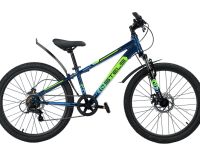 Подростковый велосипед Stels Navigator 400 MD 24, год 2025, цвет Черный-Желтый, ростовка 12