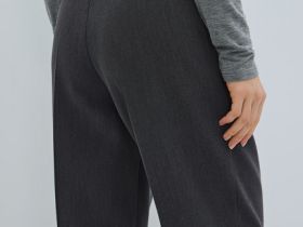 Зауженные брюки с ремнём, Серый