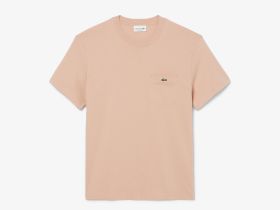 Мужская футболка Lacoste из хлопка с нагрудным карманом