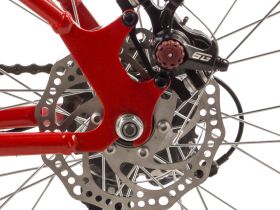 Подростковый велосипед Novatrack Battler 24 Disc, год 2023, цвет Красный, ростовка 12