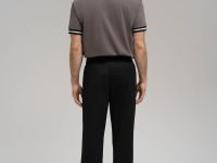 Брюки из хлопкового твила с эластичным поясом