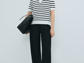 Джемпер-поло с коротким рукавом, Белый